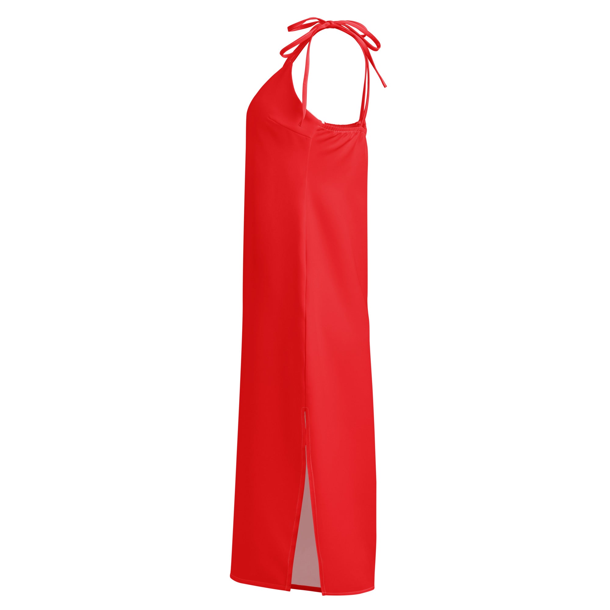 Red dress on a white background