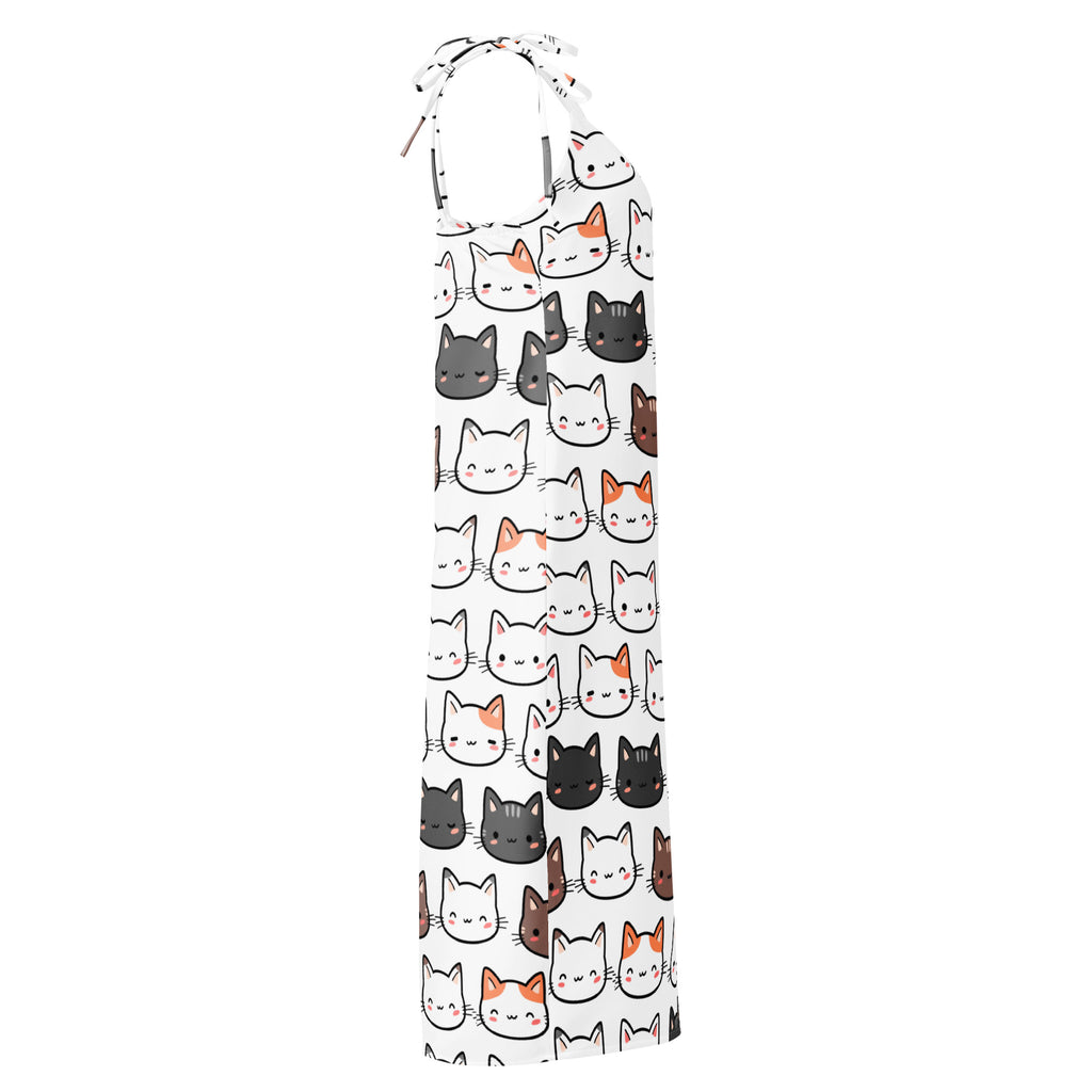 Apron with cat pattern on a white background