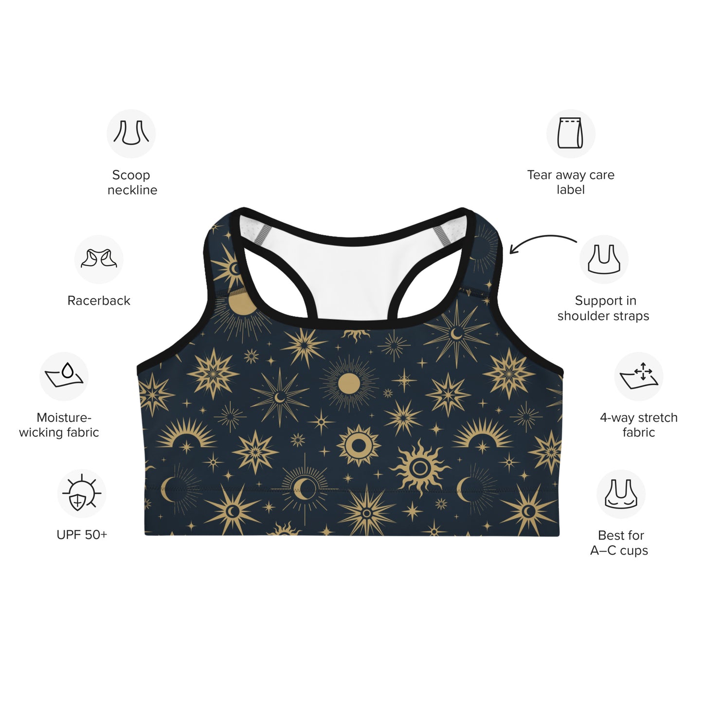 Women's Celestial Quick Drying Sports Bra