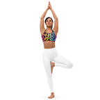 Women's Rainbow Leopard Quick Drying Sports Bra