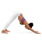 Women's Rainbow Leopard Quick Drying Sports Bra