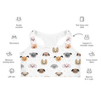 Women's Dog Face Quick Drying Sports Bra
