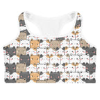 Women's Kawaii Cats Quick Drying Sports Bra