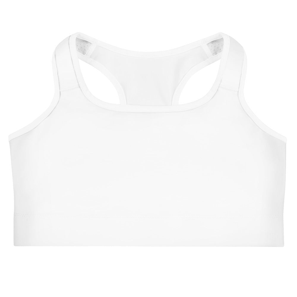 Women's White Quick Drying Sports Bra