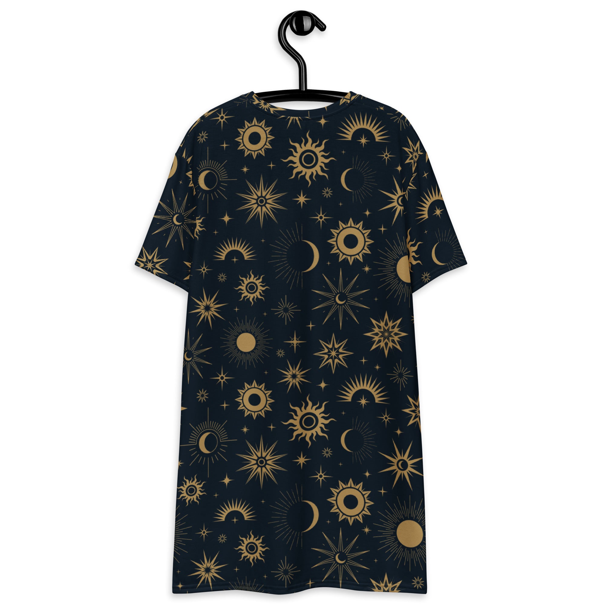 Women's Celestial Sun & Moon T-Shirt Dress