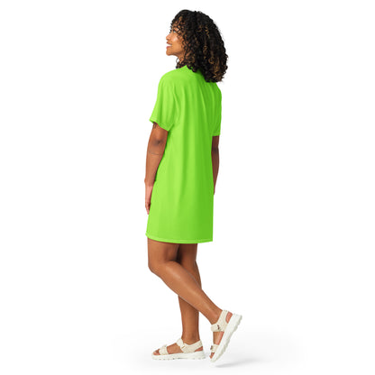 Women's Lime Green T-Shirt Dress