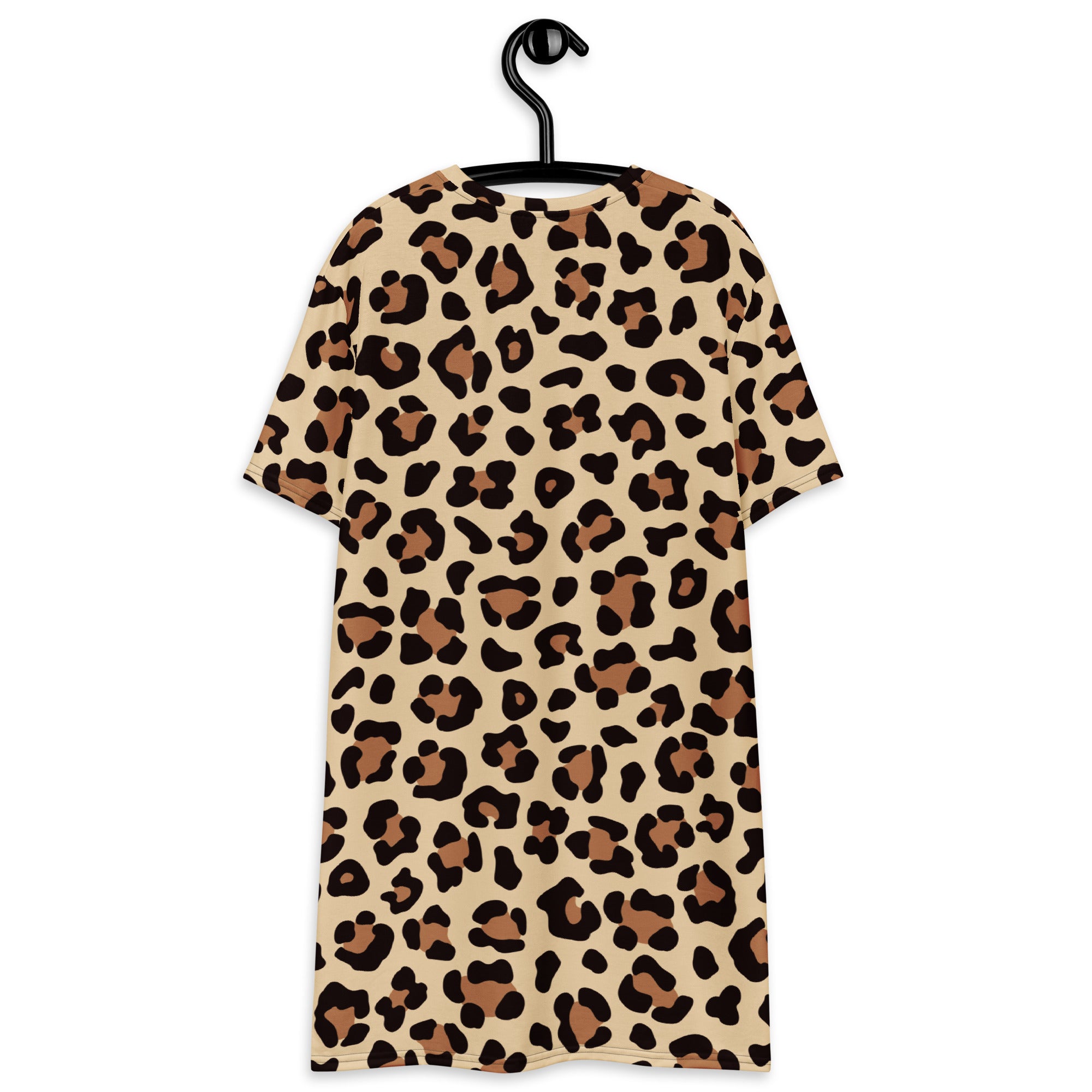 Women's Leopard Print T-Shirt Dress