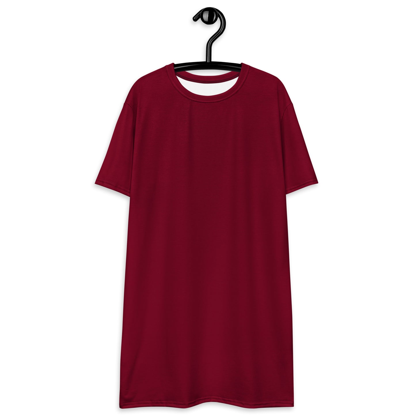 Women's Burgundy T-Shirt Dress