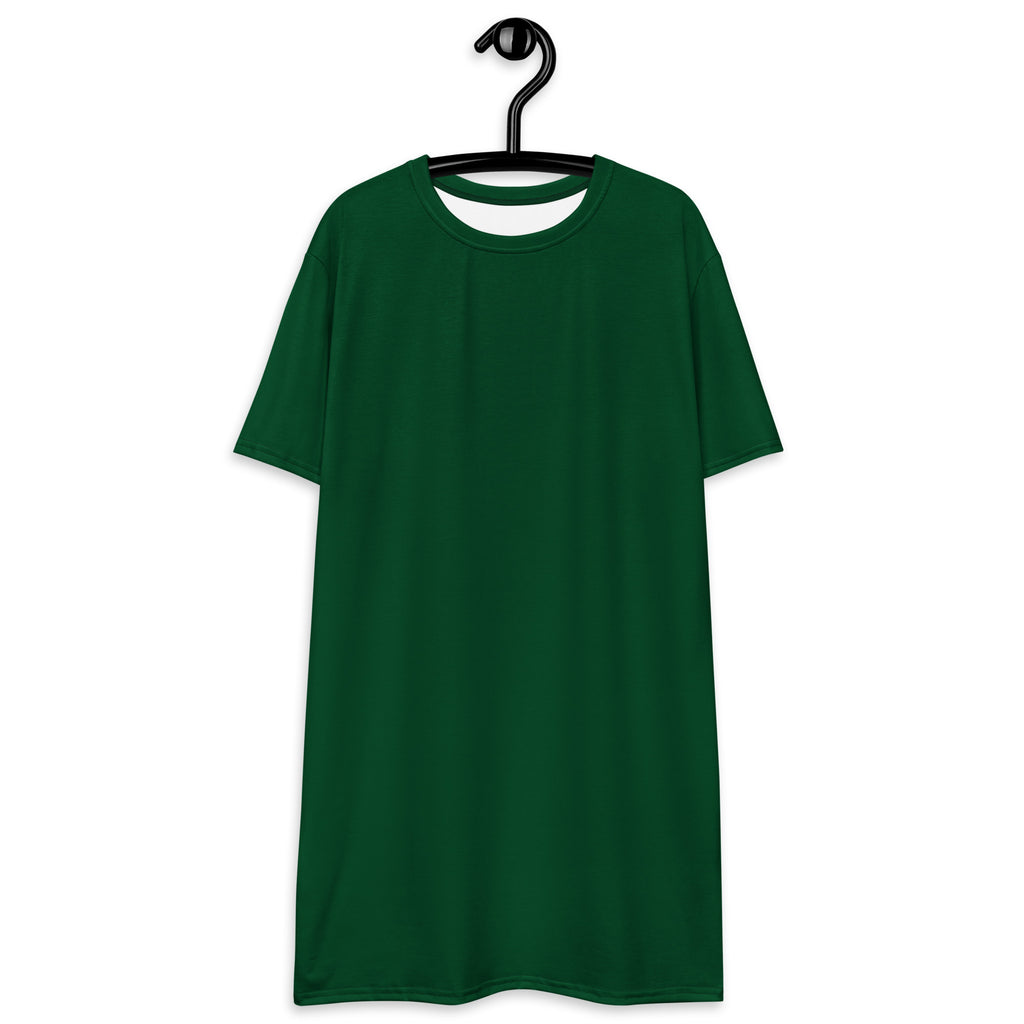 Women's Dark Green T-Shirt Dress
