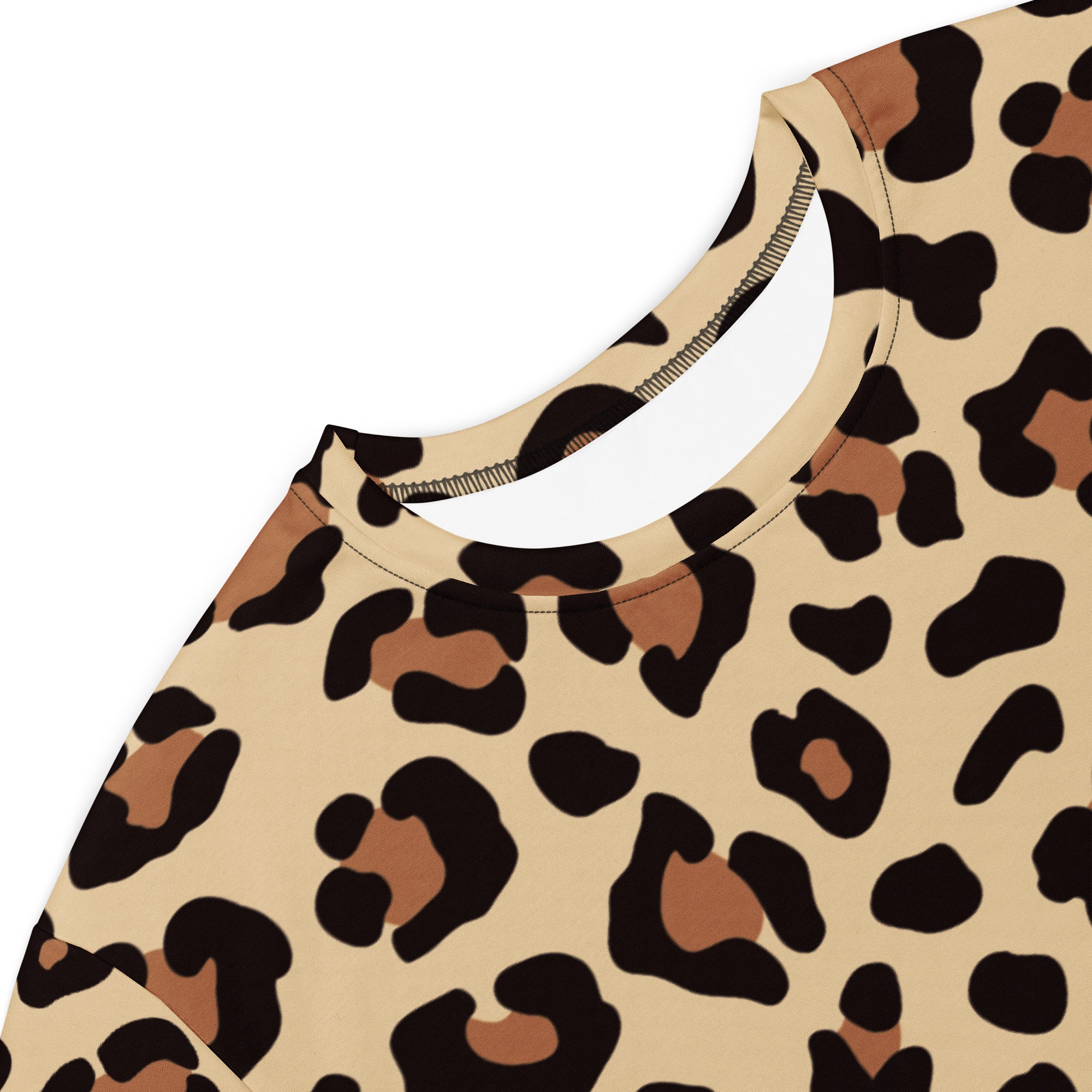 Women's Leopard Print T-Shirt Dress