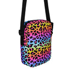 Girls Rainbow Leopard Crossbody Purse