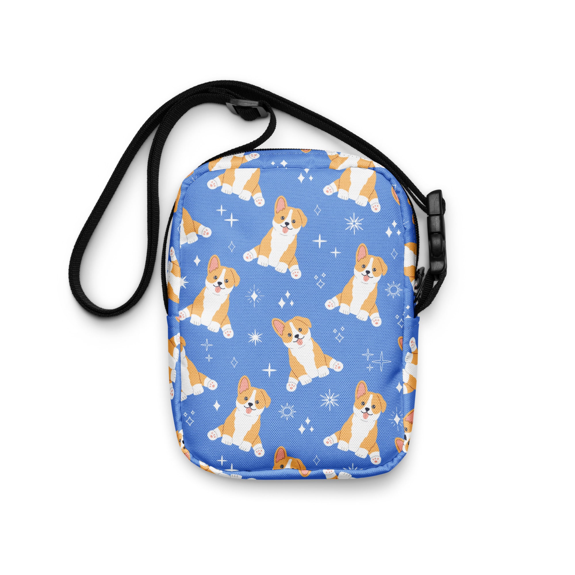 Girls Blue Corgi Crossbody Purse