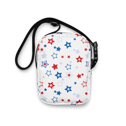 Girls Red White and Blue Stars Crossbody Purse