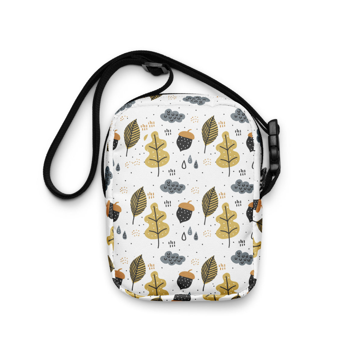 Fall Leaves Crossbody Bag – Water Resistant Mini Purse With Adjustable Strap & Pockets