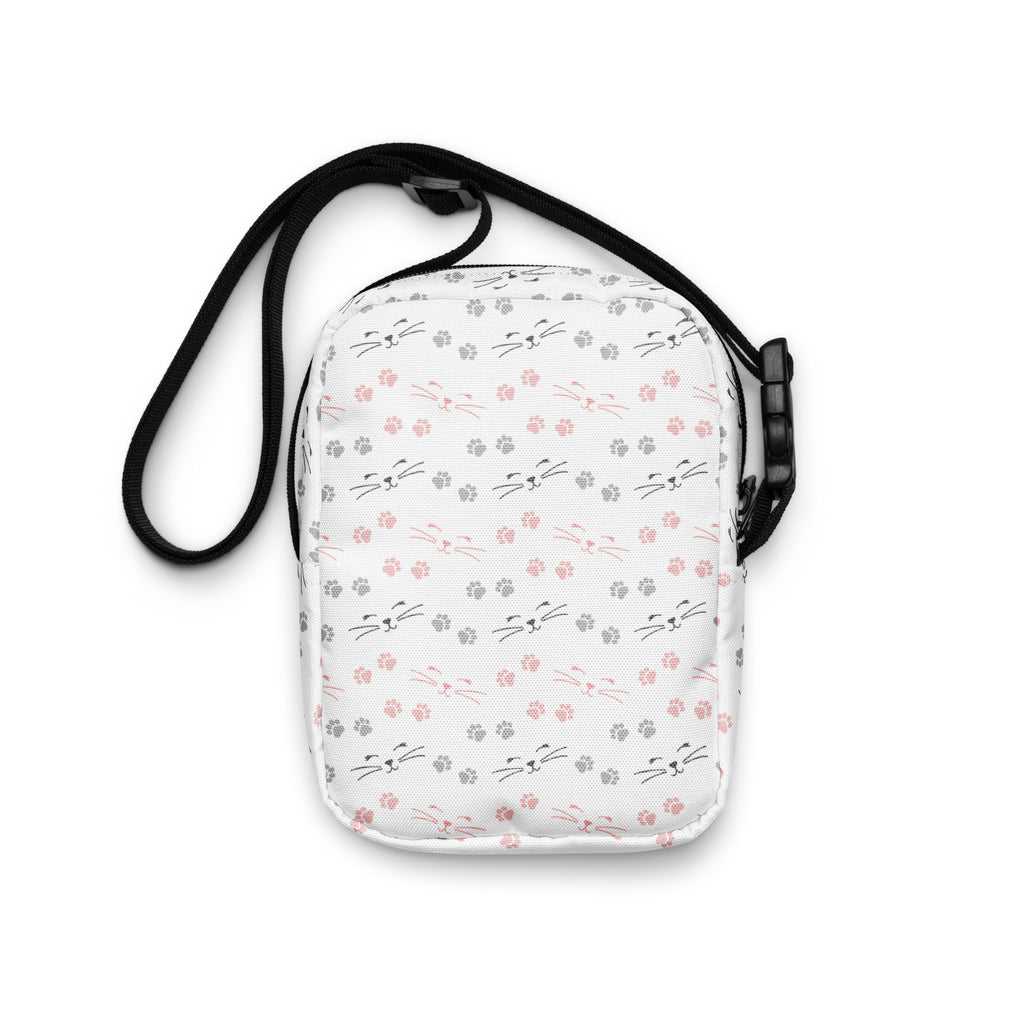 Cats & Whiskers Crossbody Bag – Water Resistant Mini Purse With Adjustable Strap & Pockets