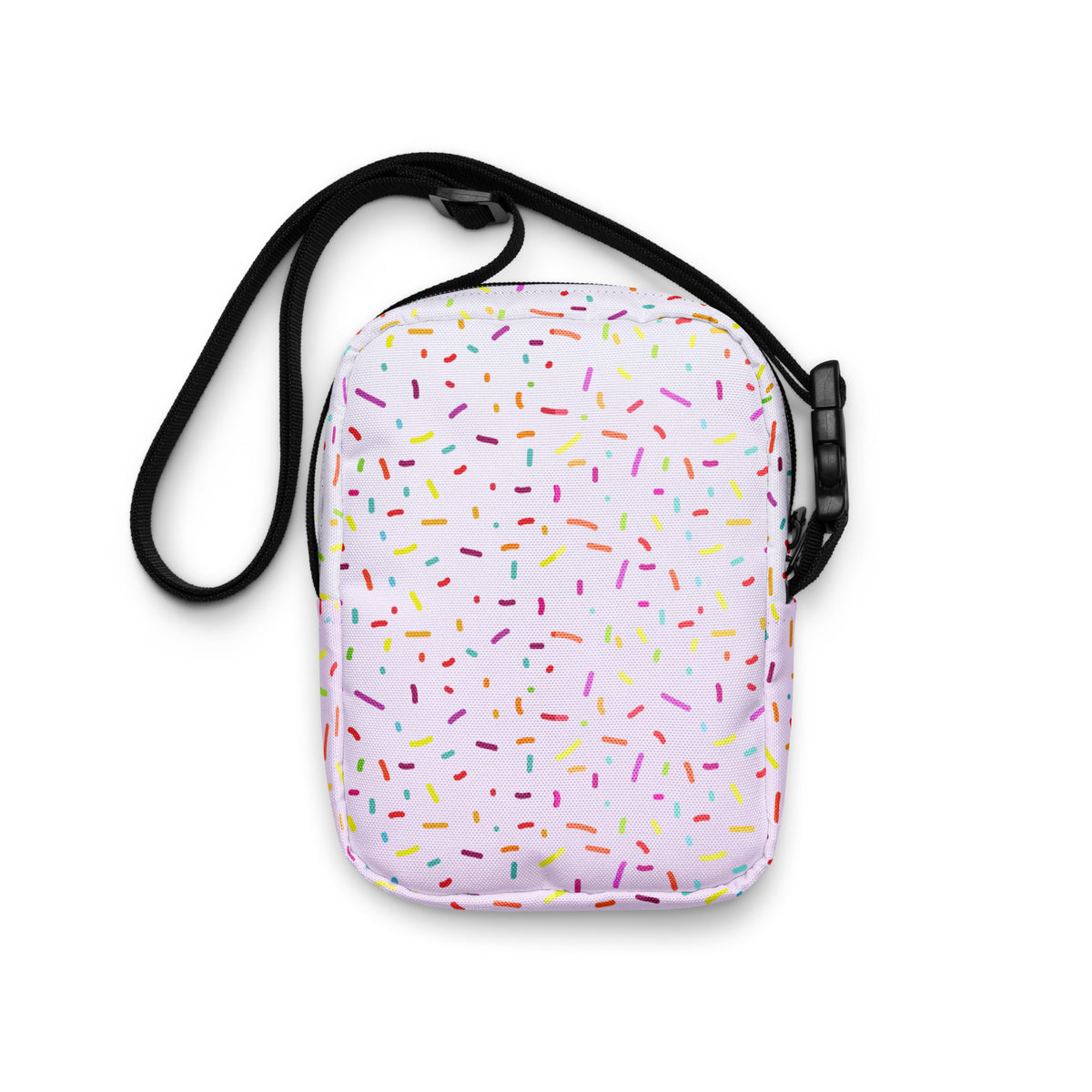 Girls Colorful Ice Cream Sprinkles Crossbody Bag – Water Resistant Mini Purse With Adjustable Strap & Pockets