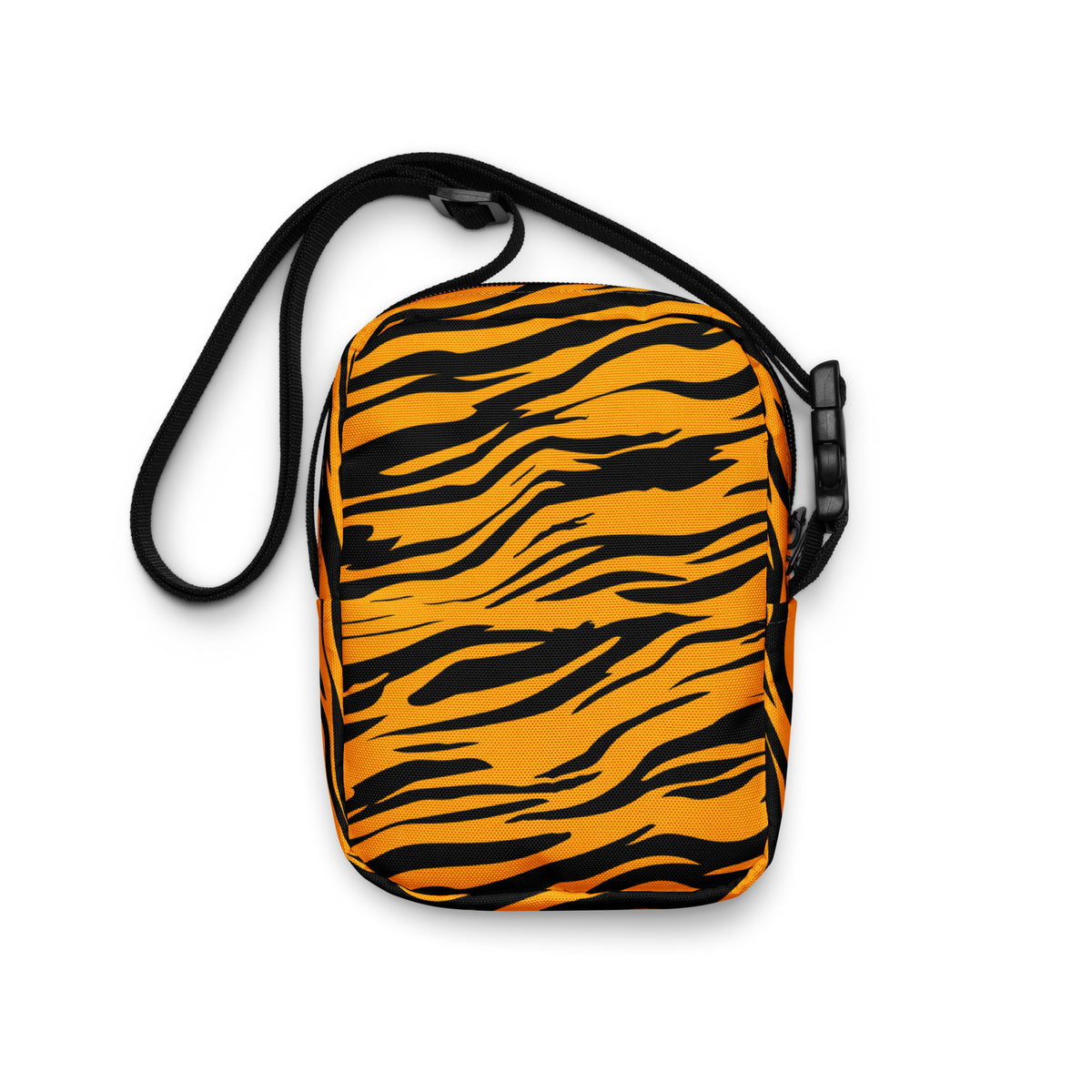 Tiger Print Crossbody Bag – Water Resistant Mini Purse With Adjustable Strap & Pockets