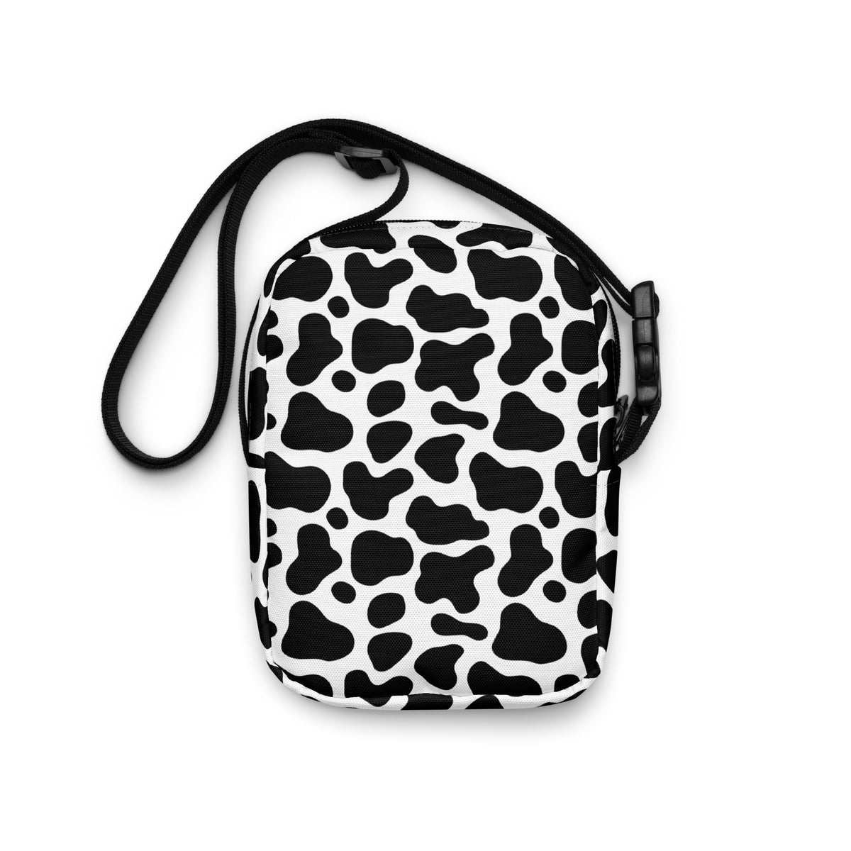 Cow Print Crossbody Bag – Water Resistant Mini Purse With Adjustable Strap & Pockets