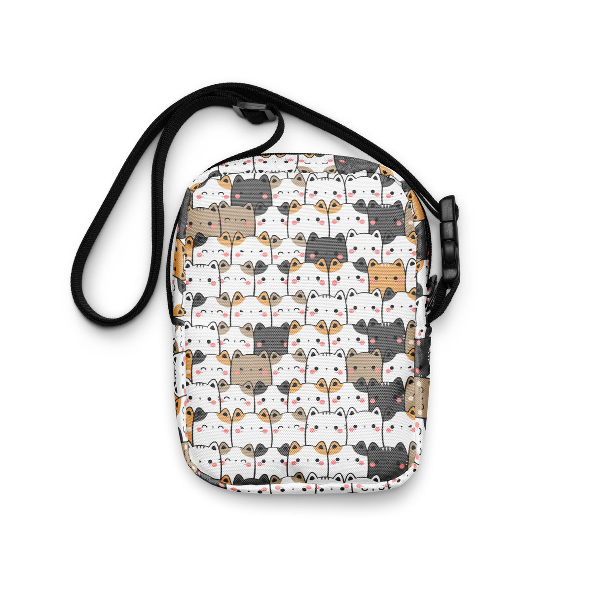 Kawaii Cat Crossbody Bag – Water Resistant Mini Purse With Adjustable Strap & Pockets
