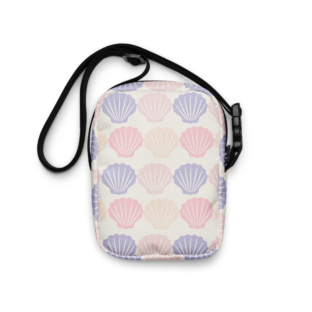 Colorful Pastel Seashell Crossbody Bag – Water Resistant Mini Purse With Adjustable Strap & Pockets