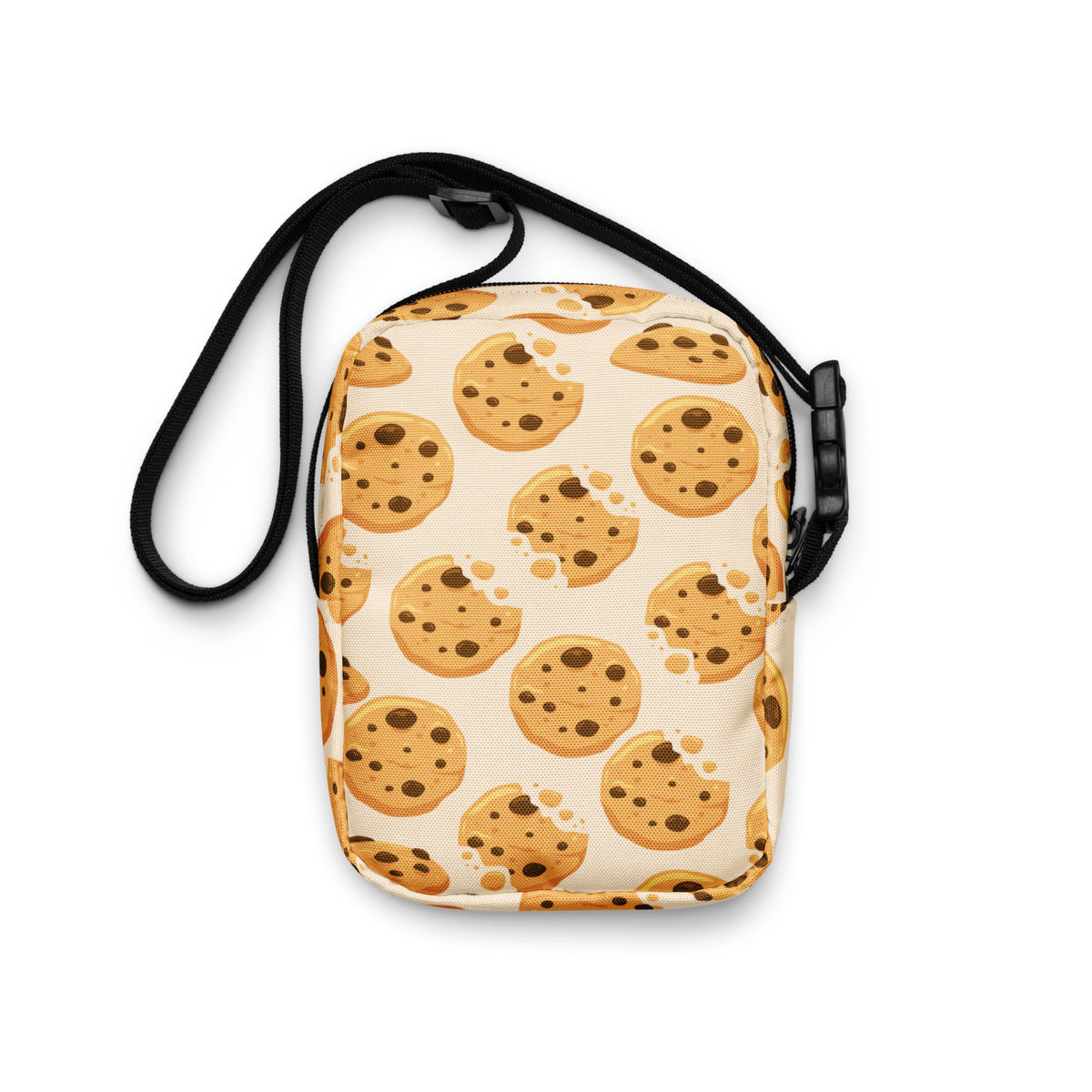 Chocolate Chip Cookies Crossbody Bag – Water Resistant Mini Purse With Adjustable Strap & Pockets (Copy)