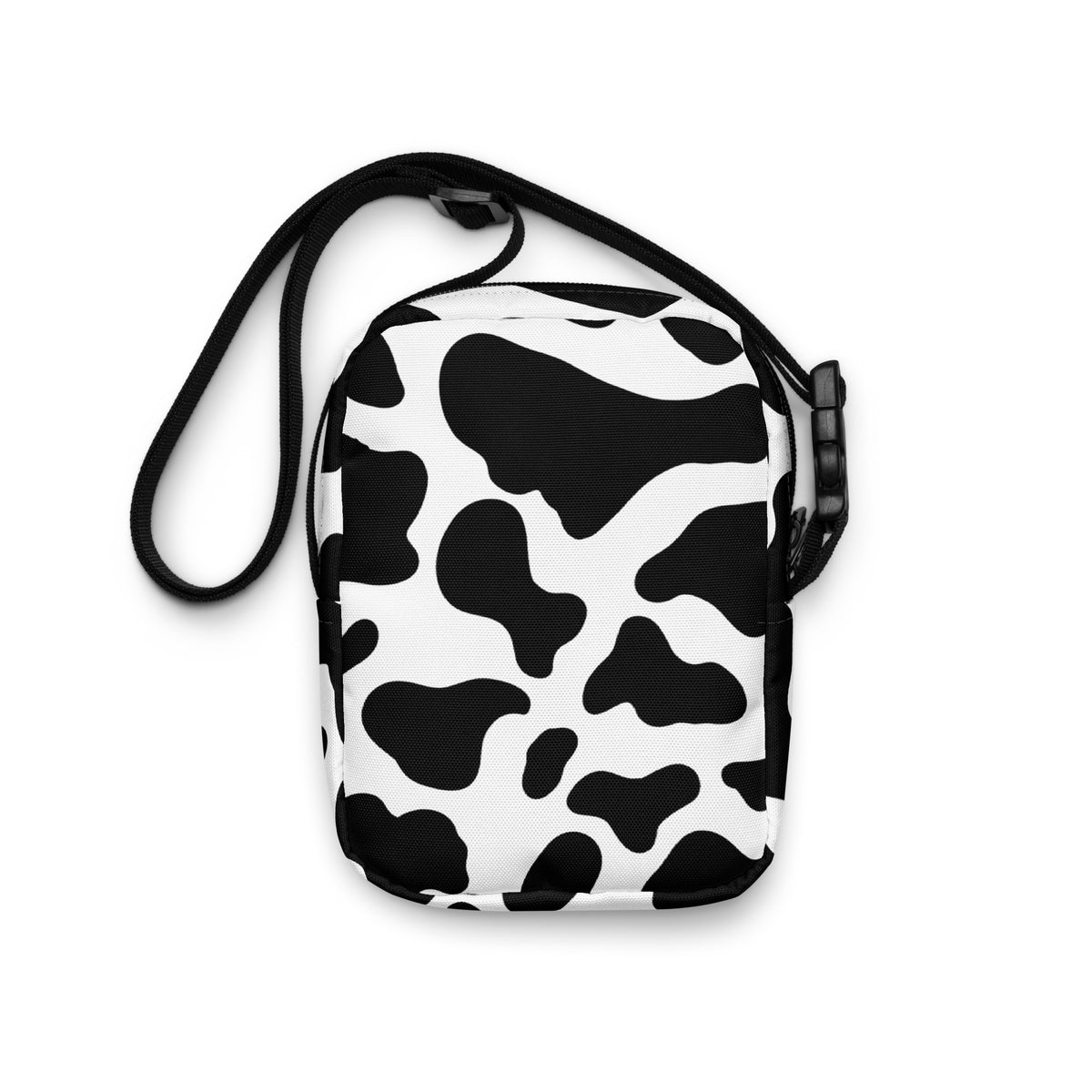 Cow Print Crossbody Bag – Water Resistant Mini Purse With Adjustable Strap & Pockets