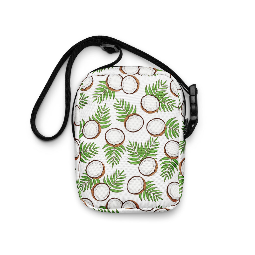 Coconut Crossbody Bag – Water Resistant Mini Purse With Adjustable Strap & Pockets