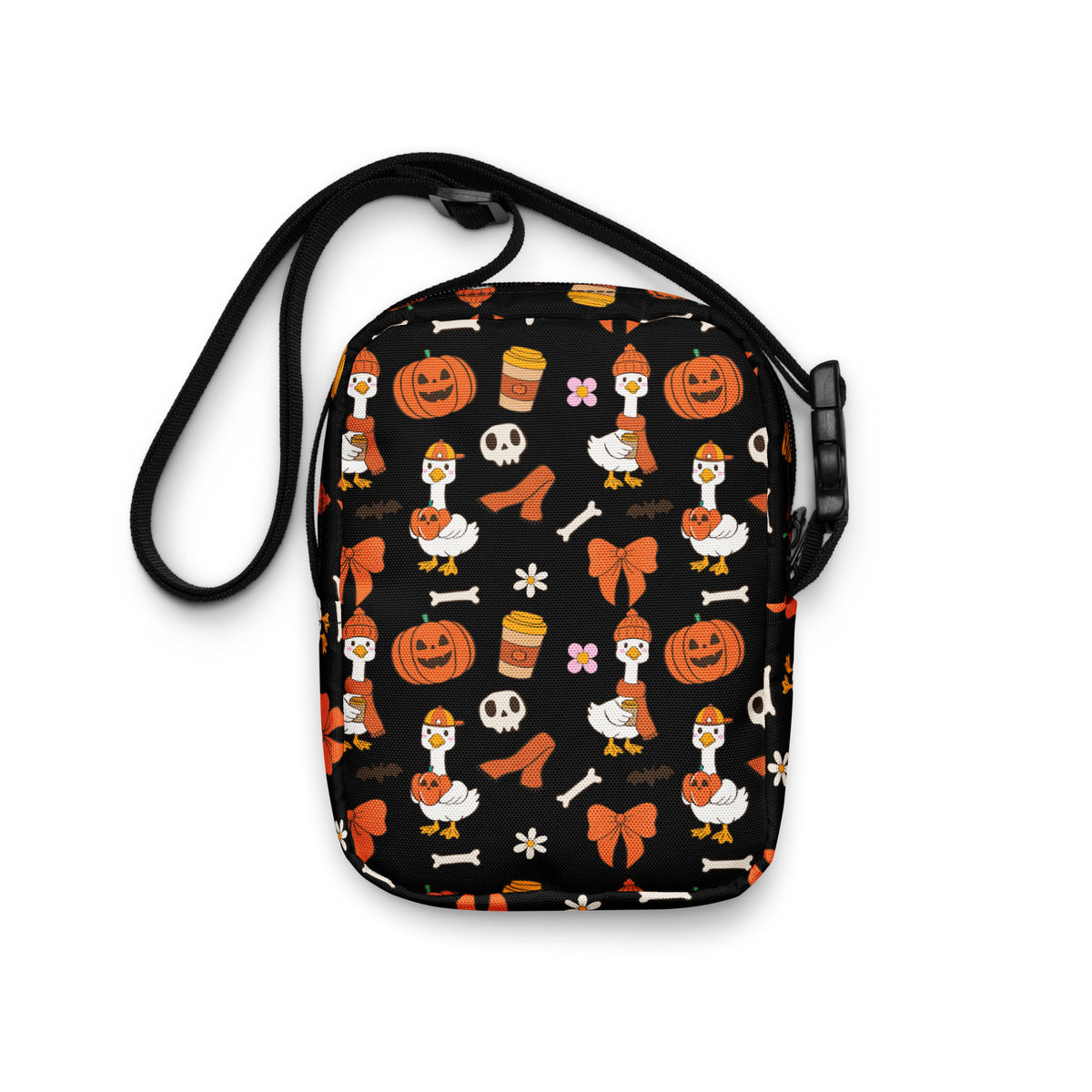 Goose Halloween Crossbody Bag – Water Resistant Mini Purse With Adjustable Strap & Pockets