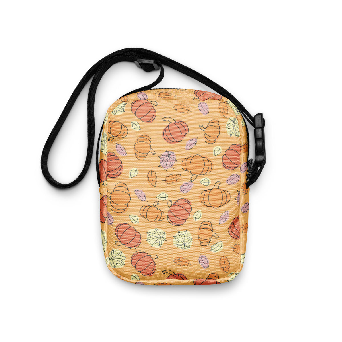 Girls Pumpkin Fall Crossbody Bag – Water Resistant Mini Purse With Adjustable Strap & Pockets