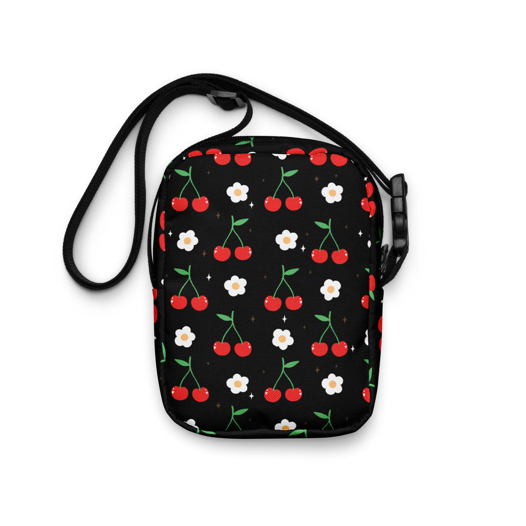 Cherry Crossbody Bag – Water Resistant Mini Purse With Adjustable Strap & Pockets
