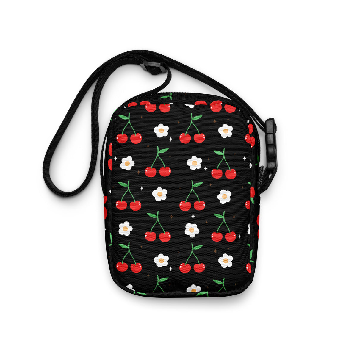 Cherry Crossbody Bag – Water Resistant Mini Purse With Adjustable Strap & Pockets
