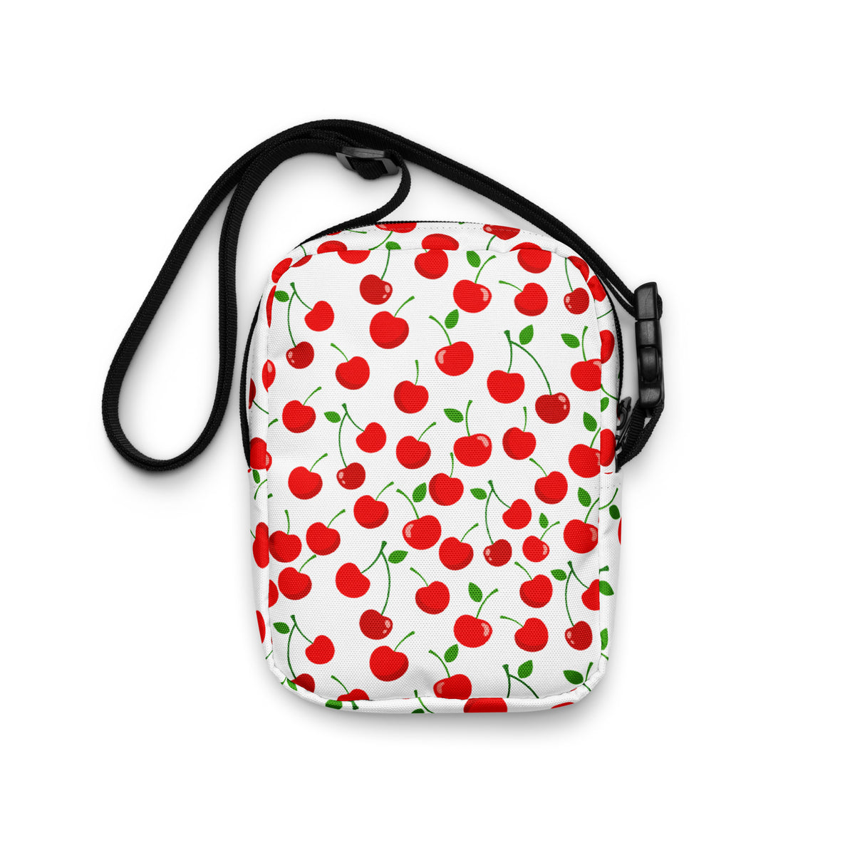 Red Cherry Crossbody Bag – Water Resistant Mini Purse With Adjustable Strap & Pockets