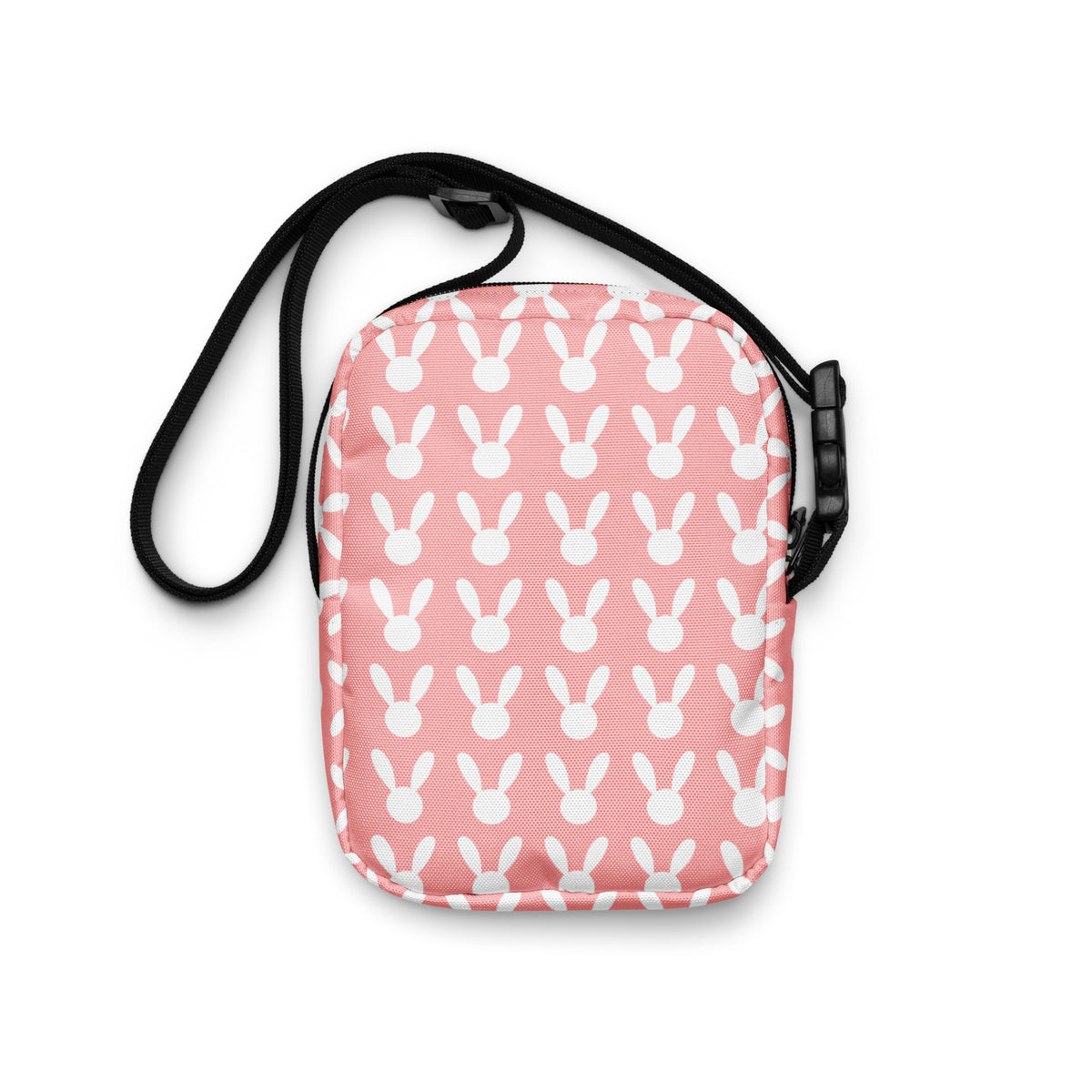 Pink Bunny Crossbody Bag – Water Resistant Mini Purse With Adjustable Strap & Pockets