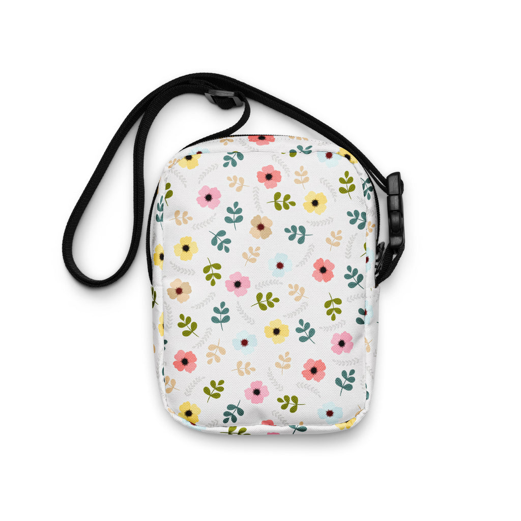 Colorful Wildflower Crossbody Bag – Water Resistant Mini Purse With Adjustable Strap & Pockets