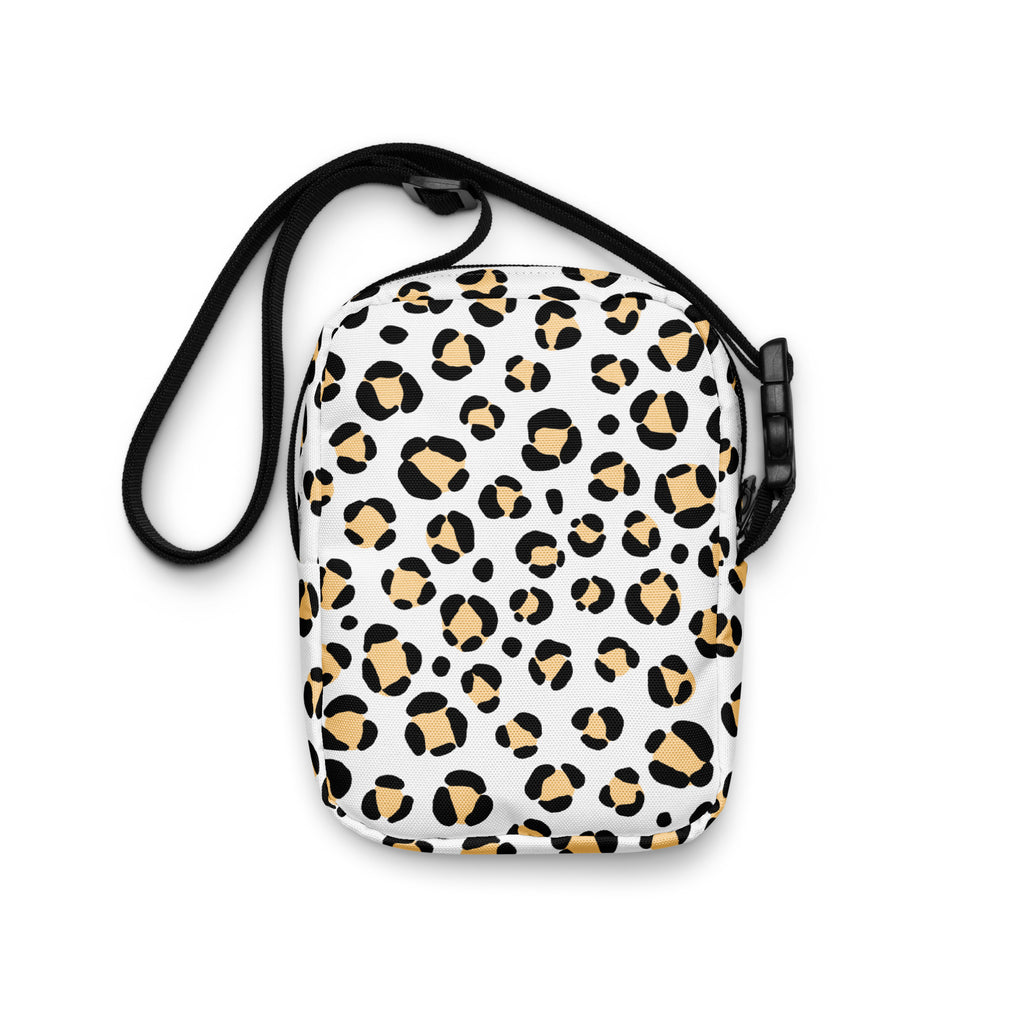 Yellow Spotted Leopard Crossbody Bag – Water Resistant Mini Purse With Adjustable Strap & Pockets