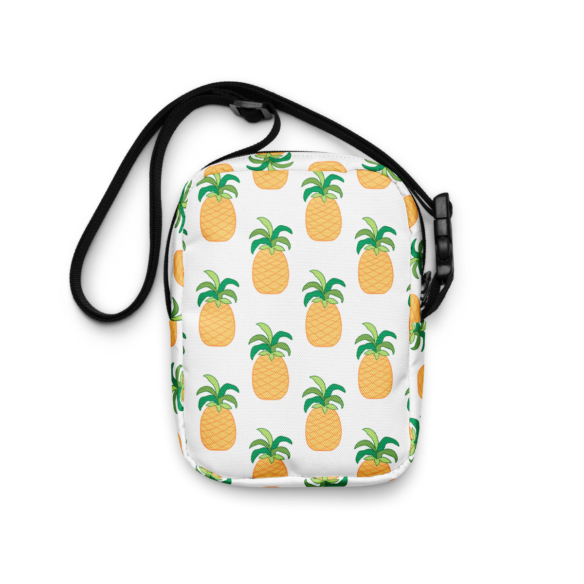 Pineapple Crossbody Bag – Water Resistant Mini Purse With Adjustable Strap & Pockets