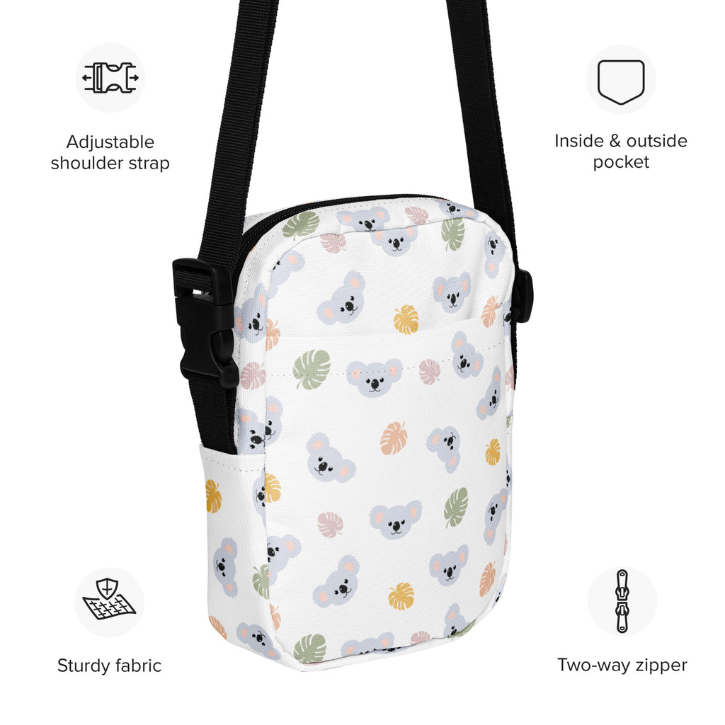 Koala Crossbody Bag – Water Resistant Mini Purse With Adjustable Strap & Pockets