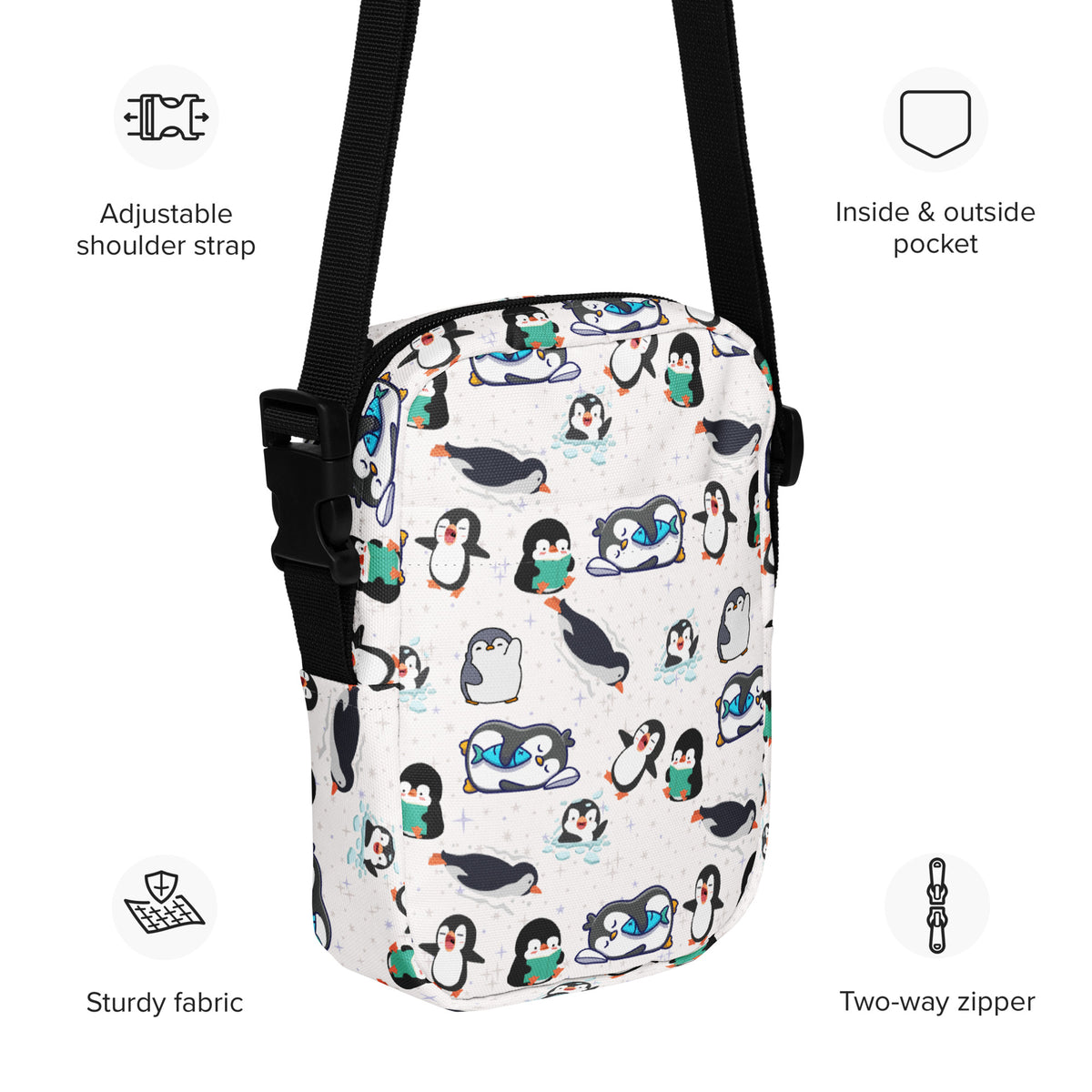 Girls Cute Halloween Crossbody Bag – Water Resistant Mini Purse With Adjustable Strap & Pockets