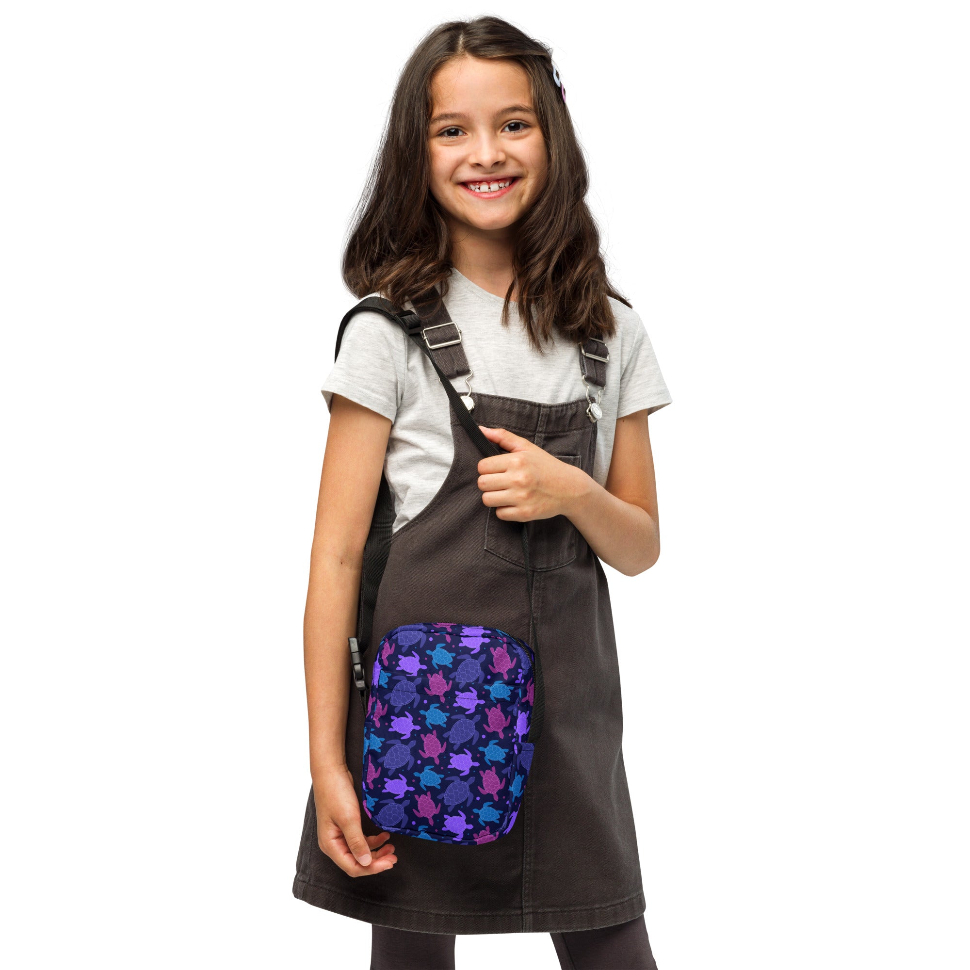 Girls Purple Sea Turtles Crossbody Purse