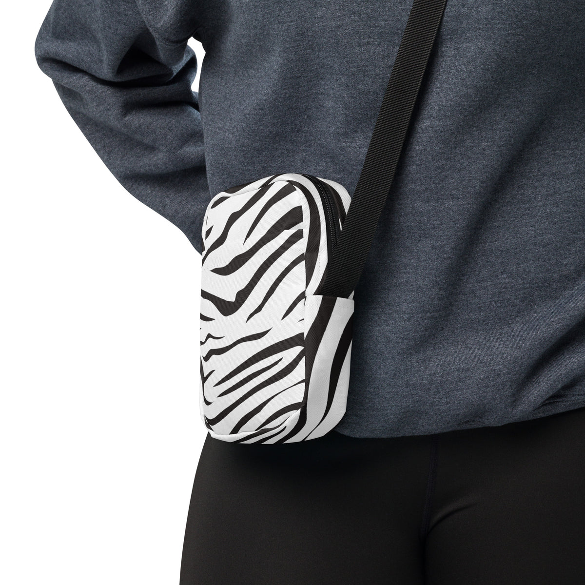 Fall Leaves & Acorns Crossbody Bag – Water Resistant Mini Purse With Adjustable Strap & Pockets