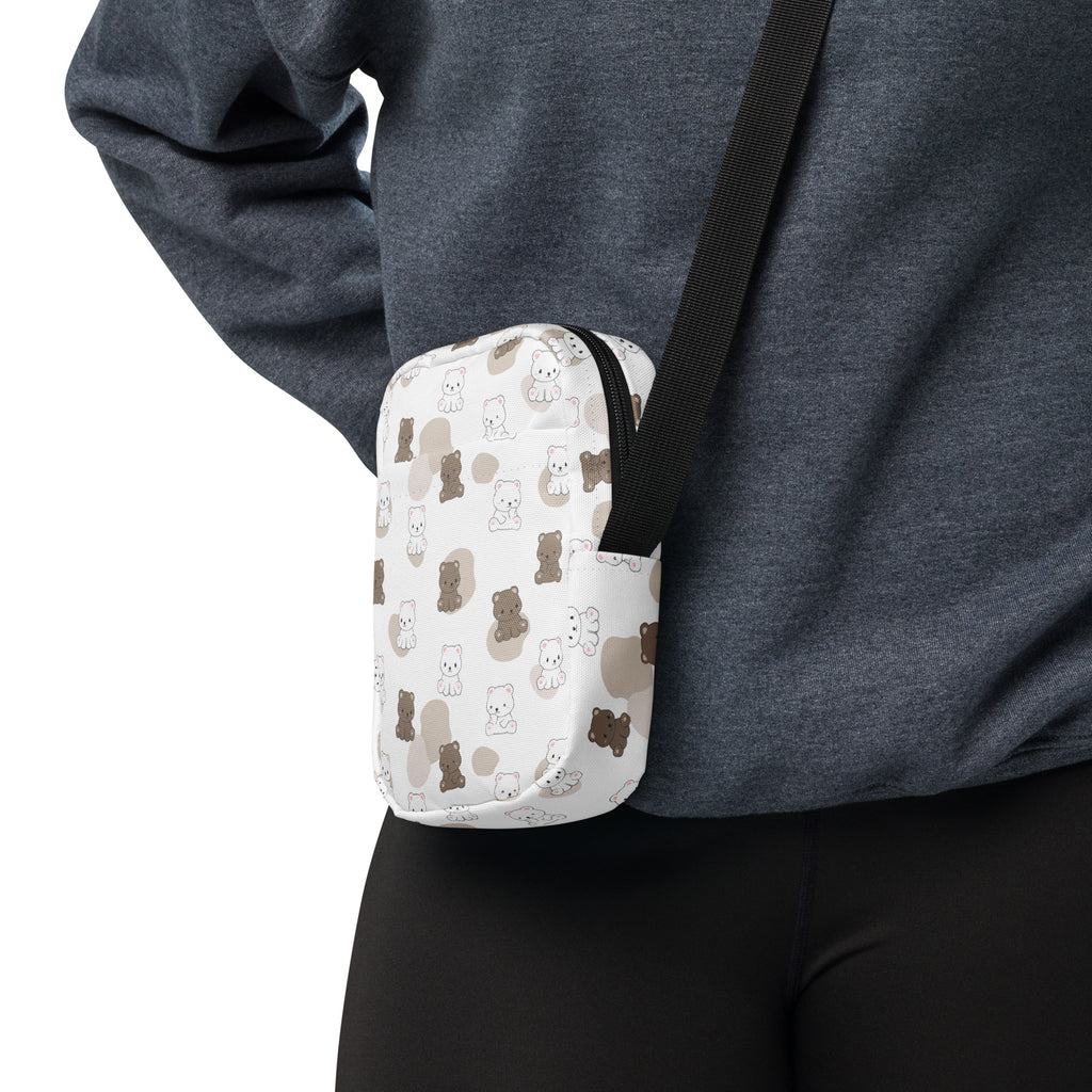 Teddy Bear Crossbody Bag – Water Resistant Mini Purse With Adjustable Strap & Pockets