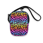 Girls Rainbow Leopard Crossbody Purse