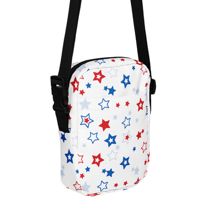 Girls Red White and Blue Stars Crossbody Purse