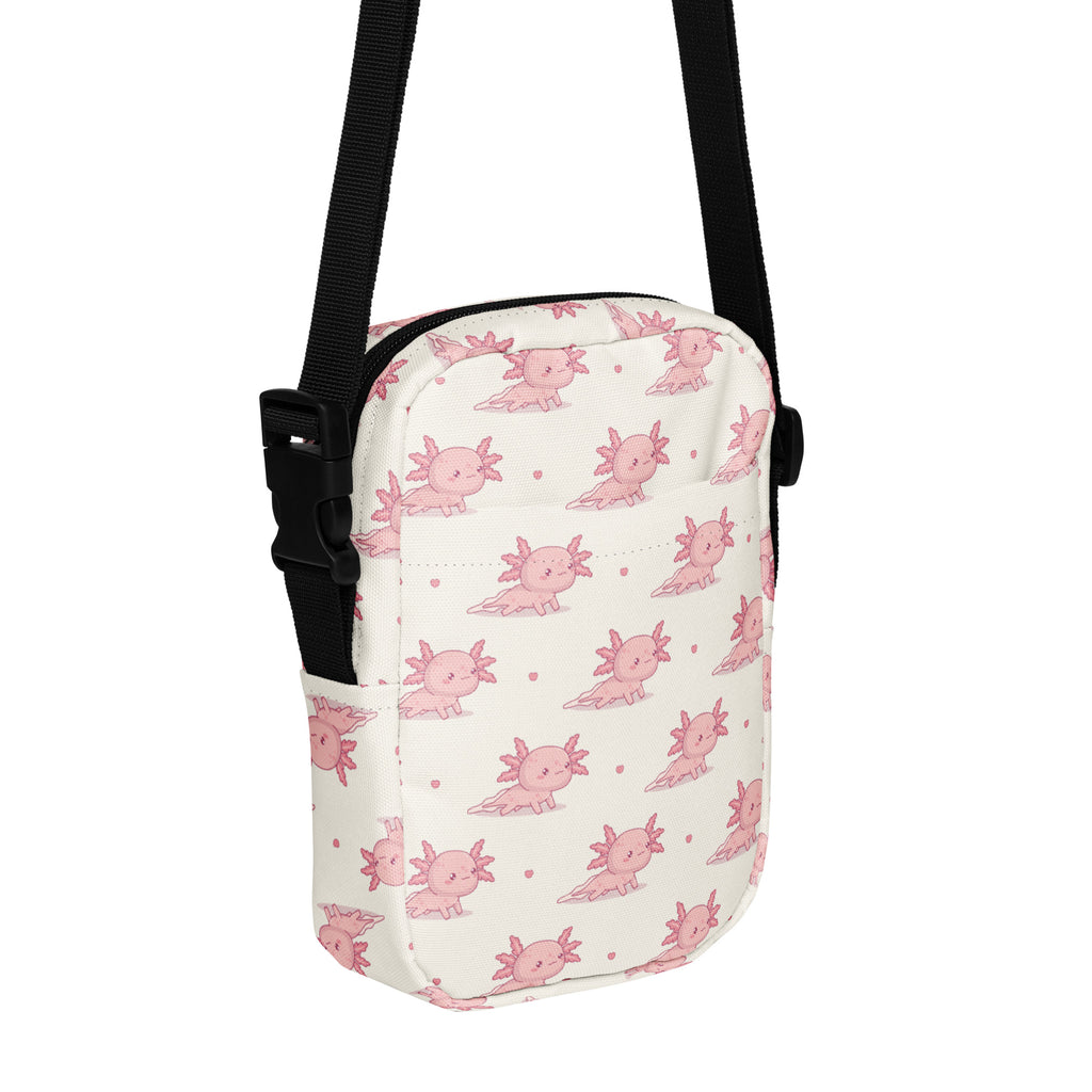 Girls Pink Axolotl Crossbody Purse