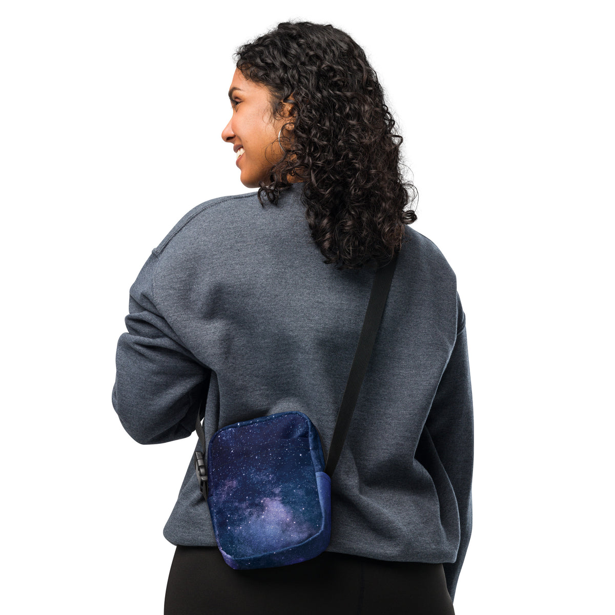 Realistic Galaxy Crossbody Bag – Water Resistant Mini Purse With Adjustable Strap & Pockets