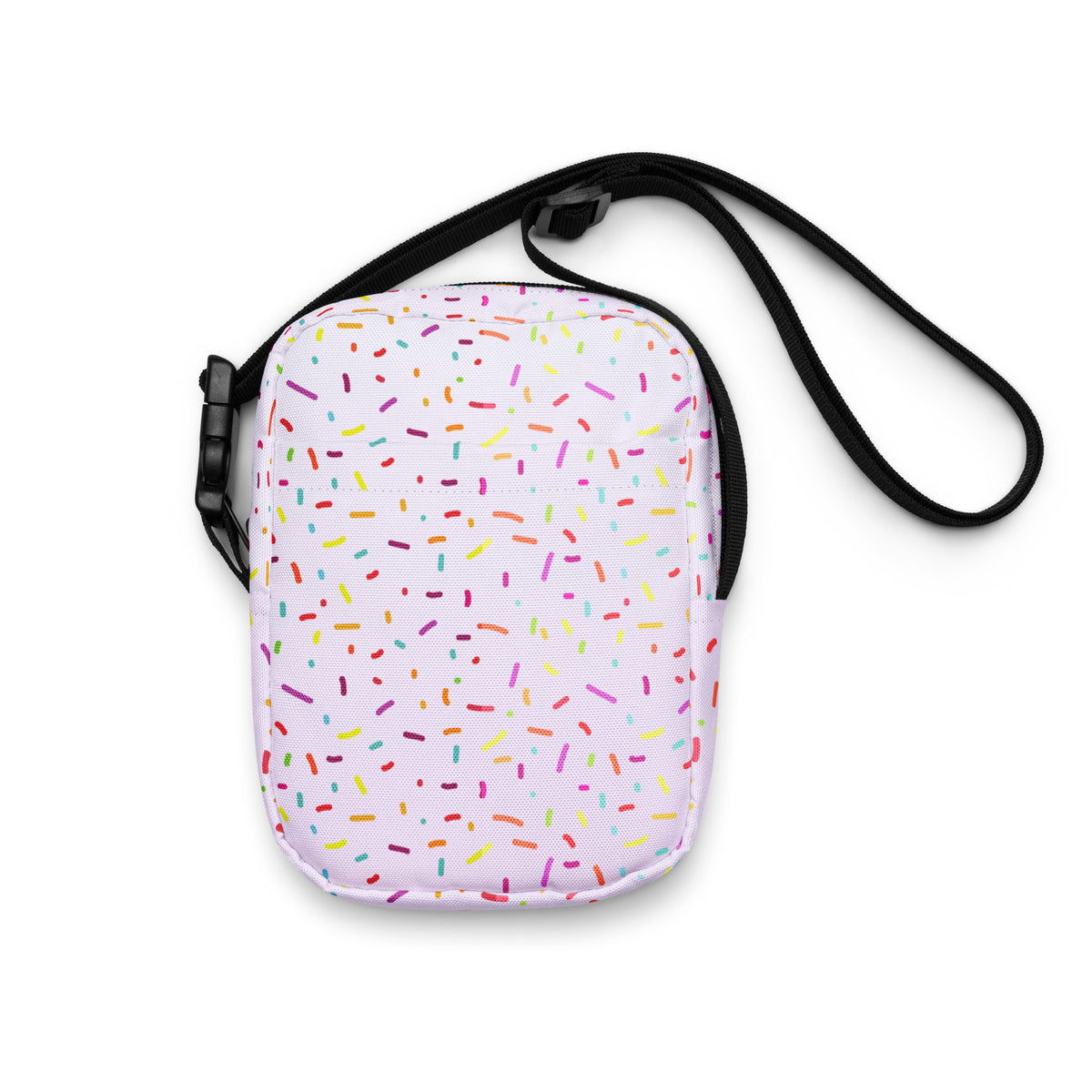 Girls Colorful Ice Cream Sprinkles Crossbody Bag – Water Resistant Mini Purse With Adjustable Strap & Pockets