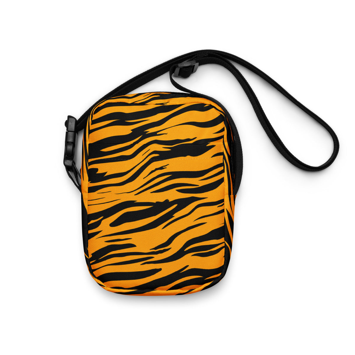 Tiger Print Crossbody Bag – Water Resistant Mini Purse With Adjustable Strap & Pockets