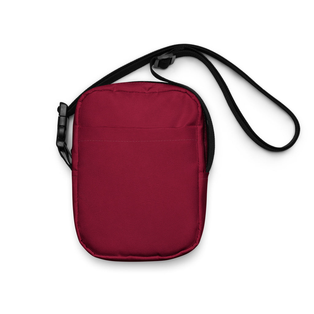 Dark Red Crossbody Bag – Water Resistant Mini Purse With Adjustable Strap & Pockets