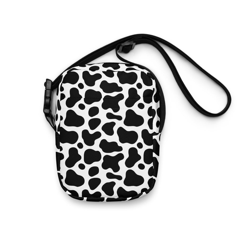 Cow Print Crossbody Bag – Water Resistant Mini Purse With Adjustable Strap & Pockets