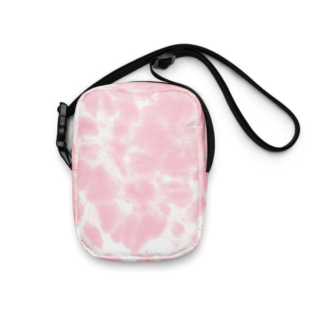 Pink Tie Dye Crossbody Bag – Water Resistant Mini Purse With Adjustable Strap & Pockets